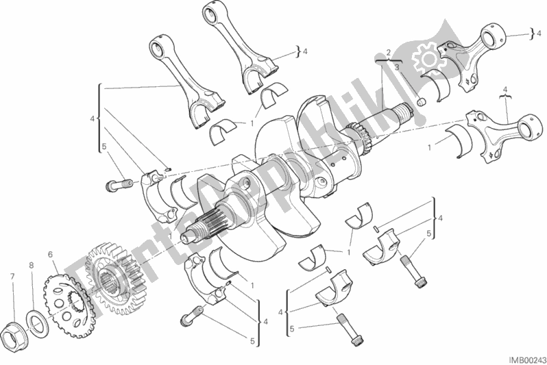 Tutte le parti per il Bielle del Ducati Superbike Panigale 25 Anniversario 916 1100 2020